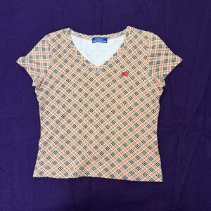 Burberry Blue Label cropped tee